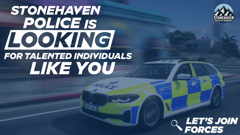 Stonehaven Police recruitment campaign graphic